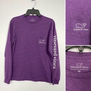 Vineyard Vines Men’s Long Sleeve Purple T-Shirt